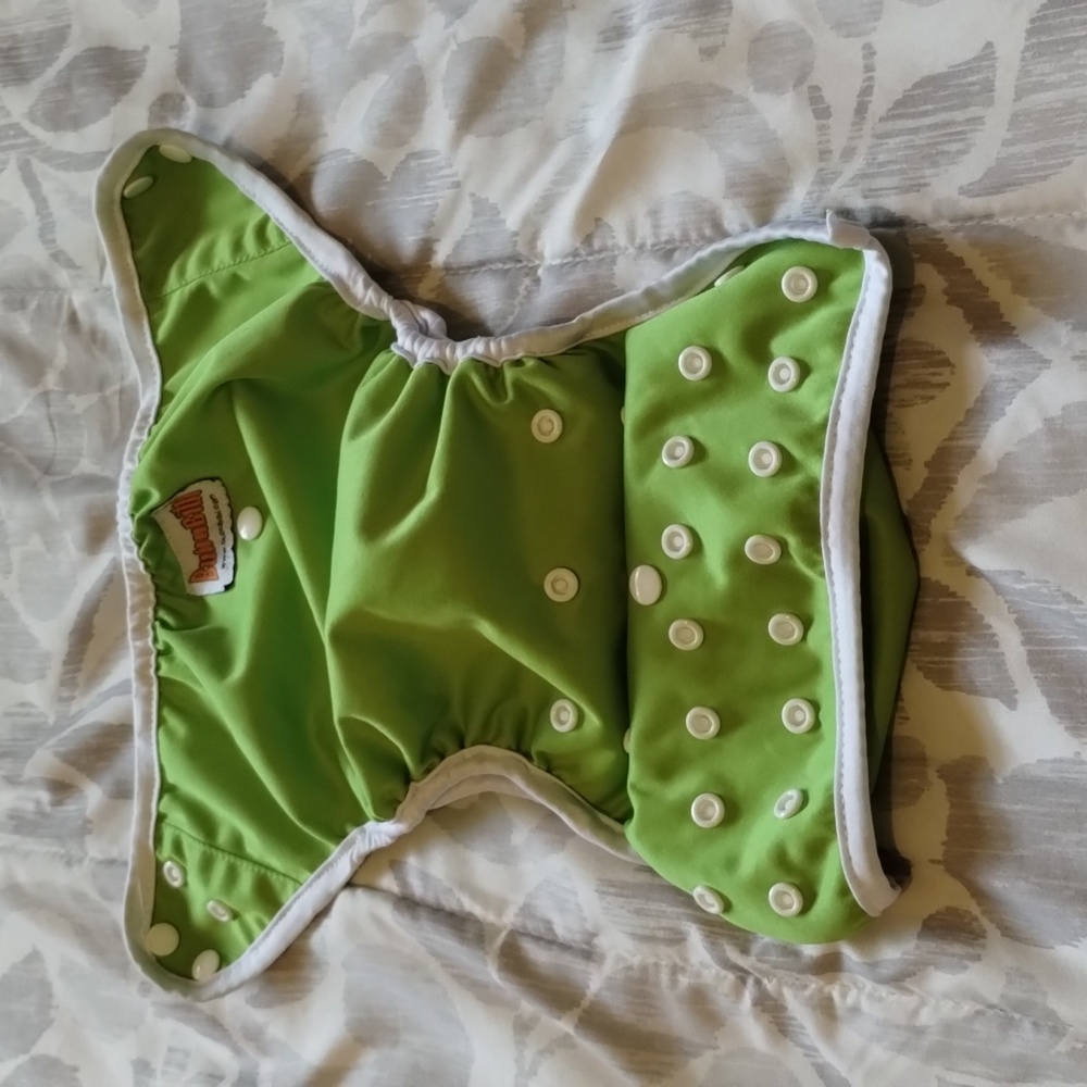 Cloth Diaper Cover - 3-6 mos - Lime green